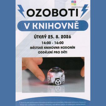Přijď si do knihovny vyzkoušet úžasné Ozoboty.